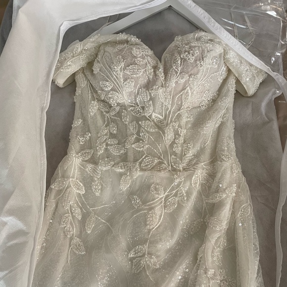 Luce Sposa Trumpet Style Corset Top Wedding Gown Size 6EU Brand New - Picture 11 of 13